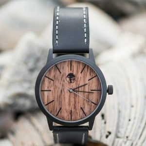 Waterproof Black Walnut, Real Wood Watch